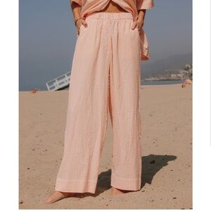 DAILY DRILLS Orange and White Resort Pant